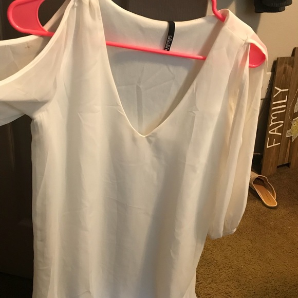 Lulus Dresses & Skirts - White off the shoulder dress!